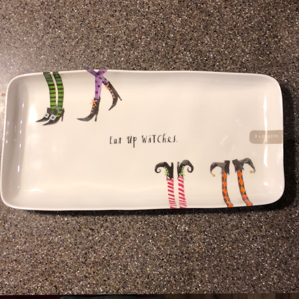 Rae Dunn Halloween Platter Eat Up Witches